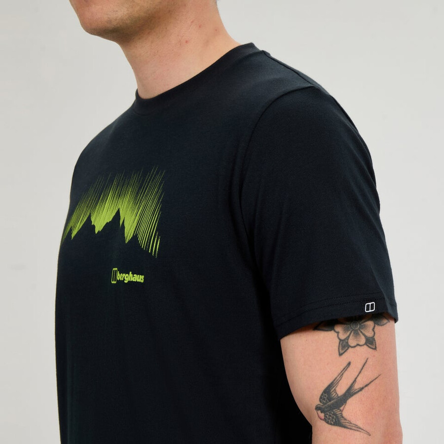 los hombres de la montaña strike camiseta - negro berghaus