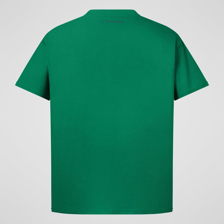 los hombres de la montaña de huelga - camiseta verde berghaus