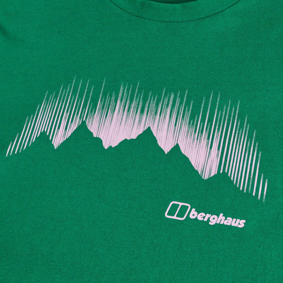 los hombres de la montaña de huelga - camiseta verde berghaus