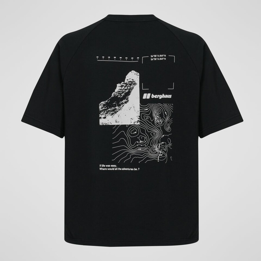 unisex volcanismo camiseta - negro berghaus