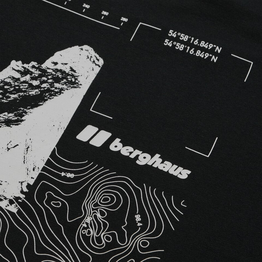 unisex volcanismo camiseta - negro berghaus