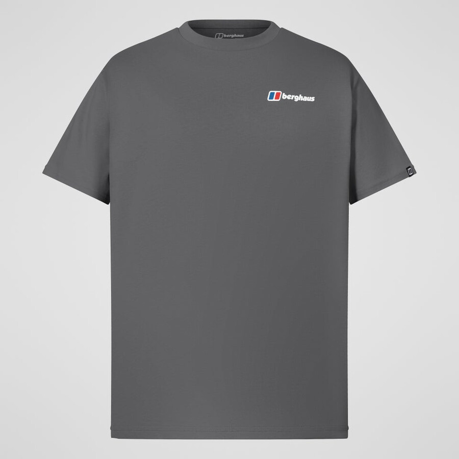los hombres de puntos de montaña camiseta - gris berghaus