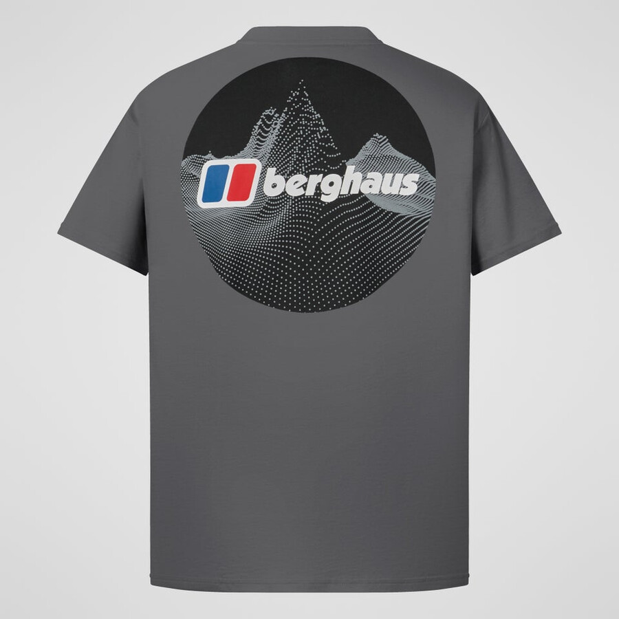 los hombres de puntos de montaña camiseta - gris berghaus