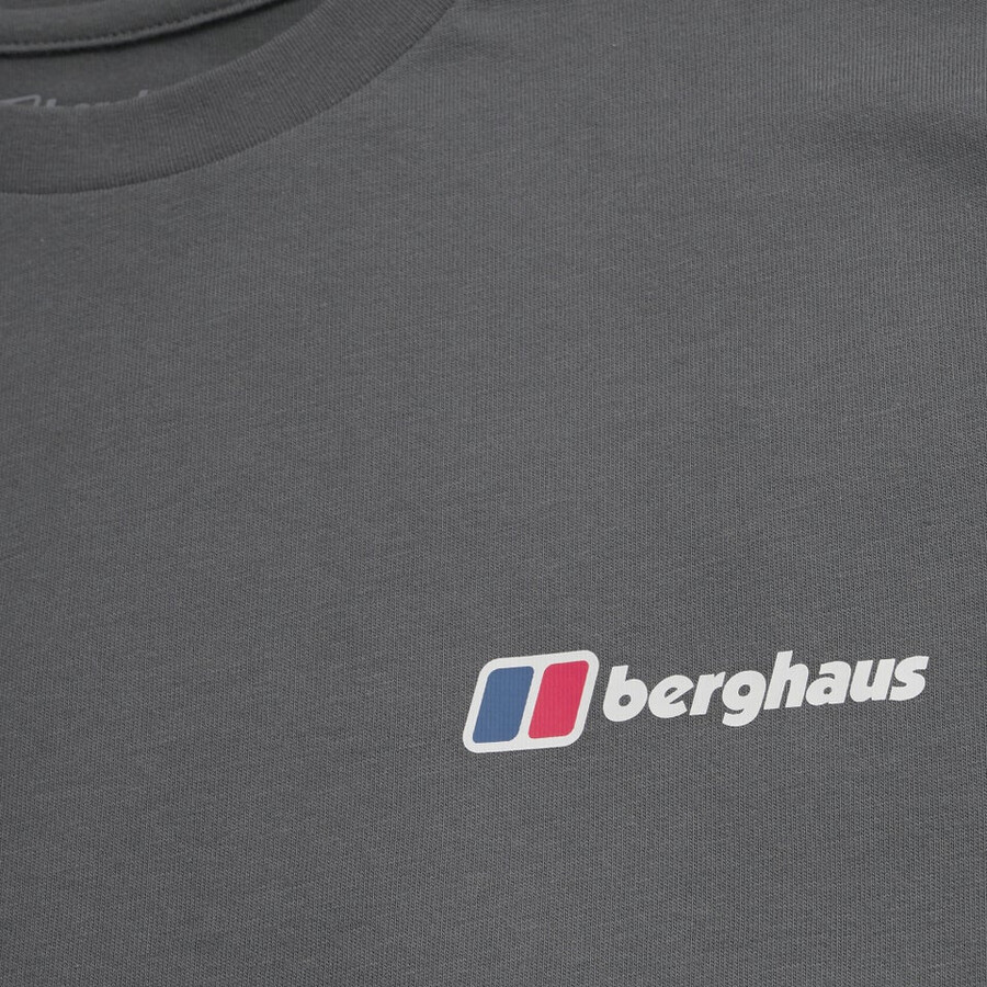 los hombres de puntos de montaña camiseta - gris berghaus