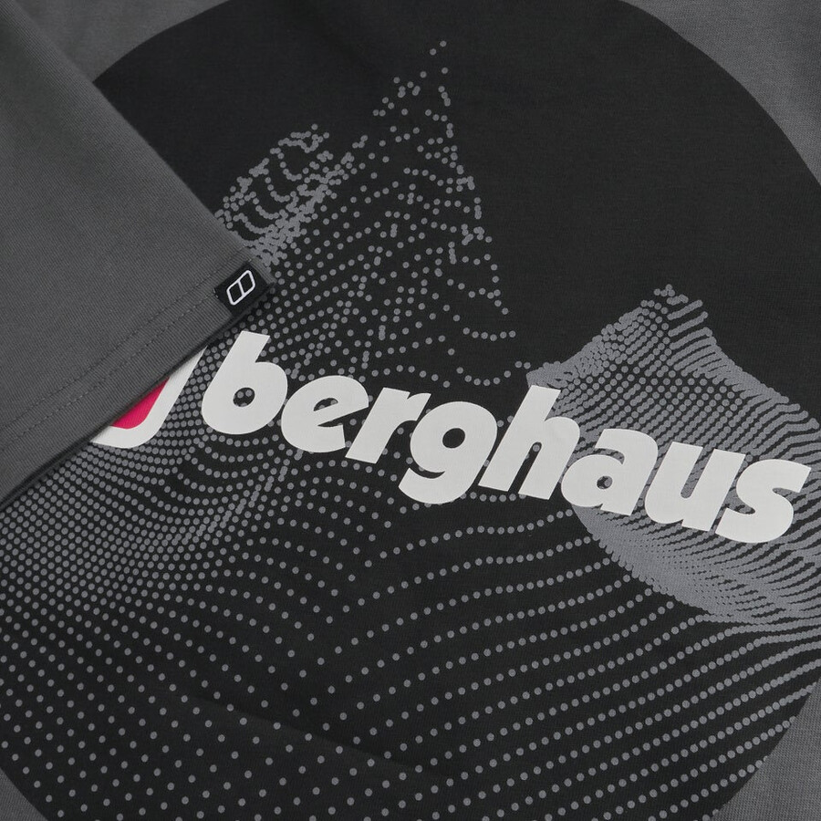 los hombres de puntos de montaña camiseta - gris berghaus