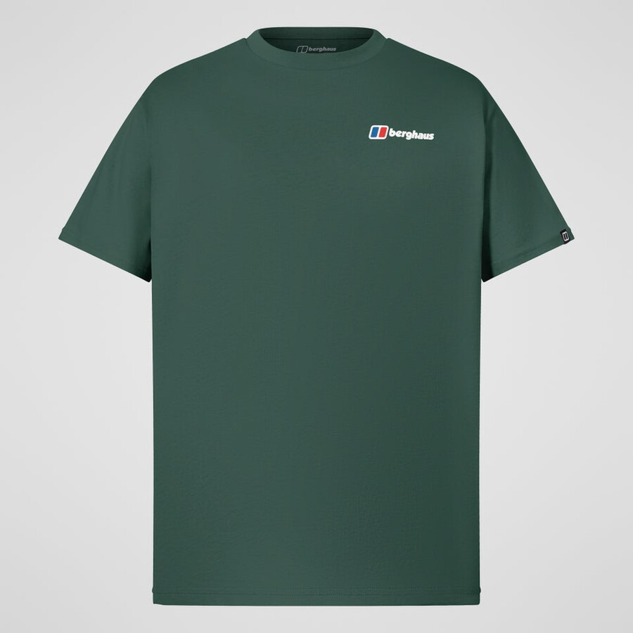 los hombres de puntos de montaña - camiseta verde berghaus