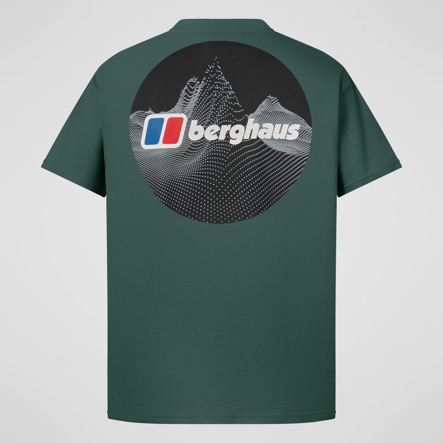 los hombres de puntos de montaña - camiseta verde berghaus