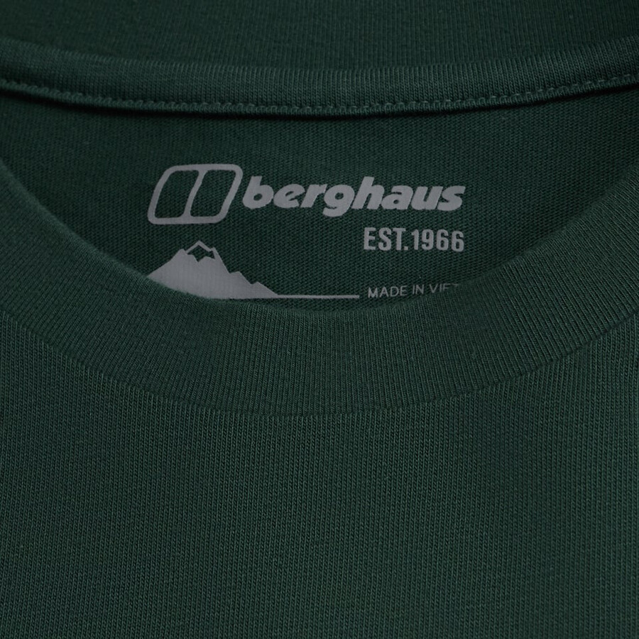 los hombres de puntos de montaña - camiseta verde berghaus