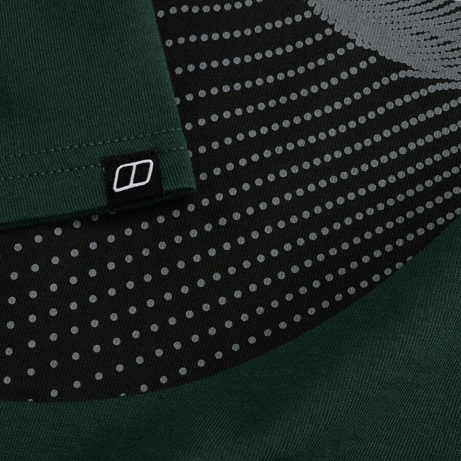 los hombres de puntos de montaña - camiseta verde berghaus