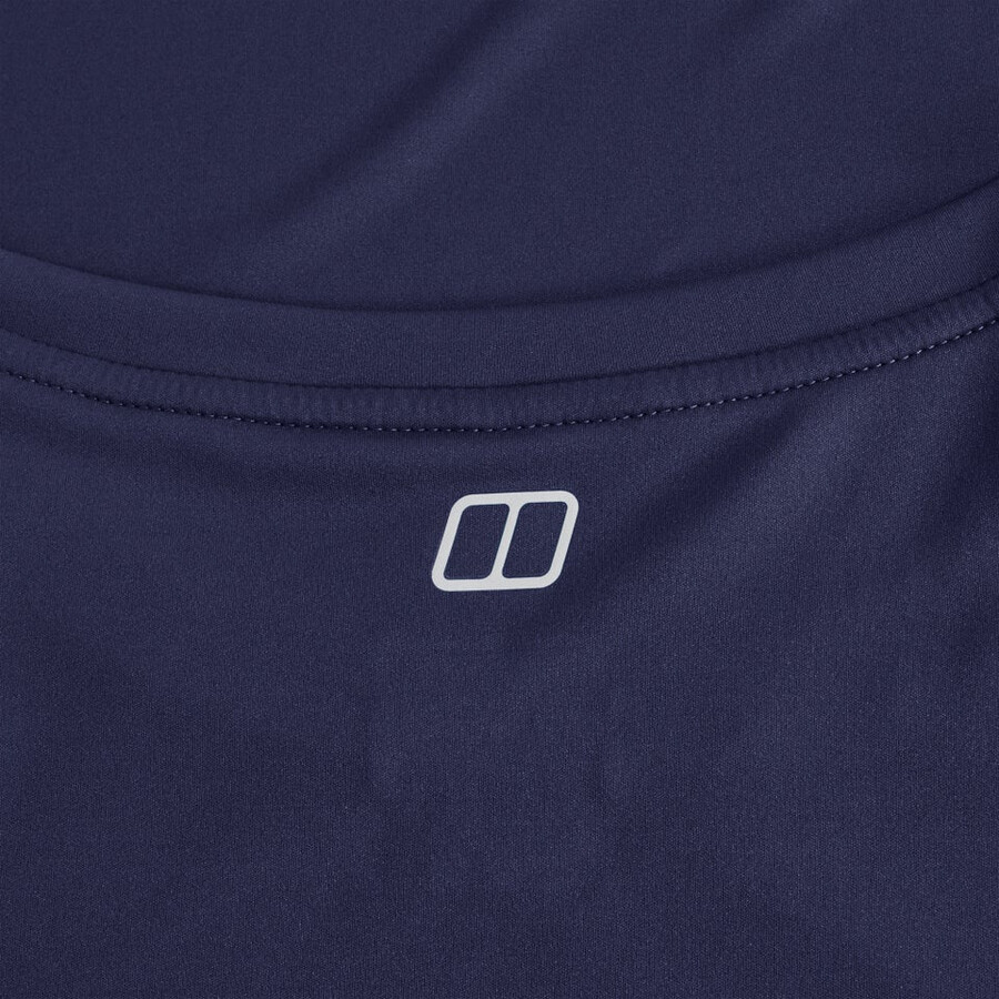 los hombres evedon tech tee - azul oscuro berghaus