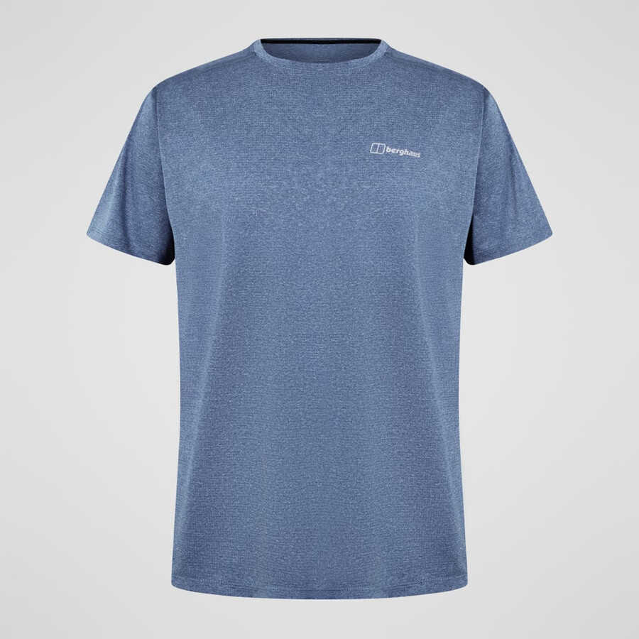 los hombres firsby tech tee - azul oscuro berghaus