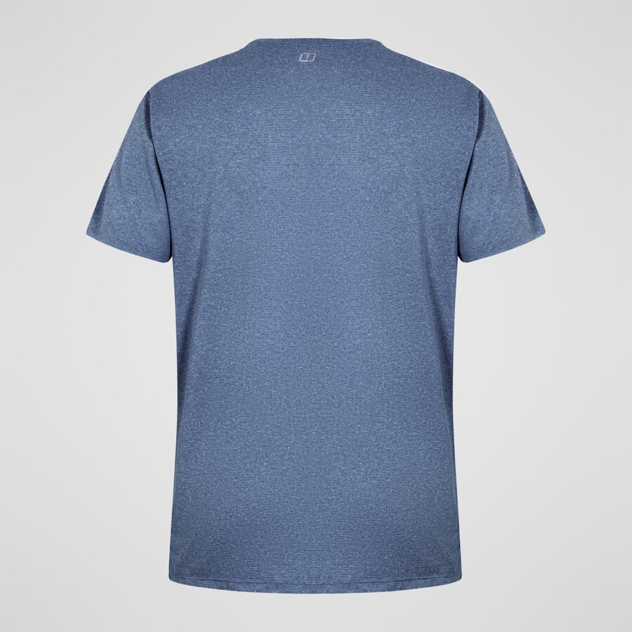 los hombres firsby tech tee - azul oscuro berghaus