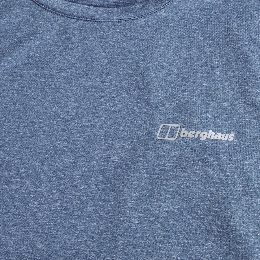 los hombres firsby tech tee - azul oscuro berghaus
