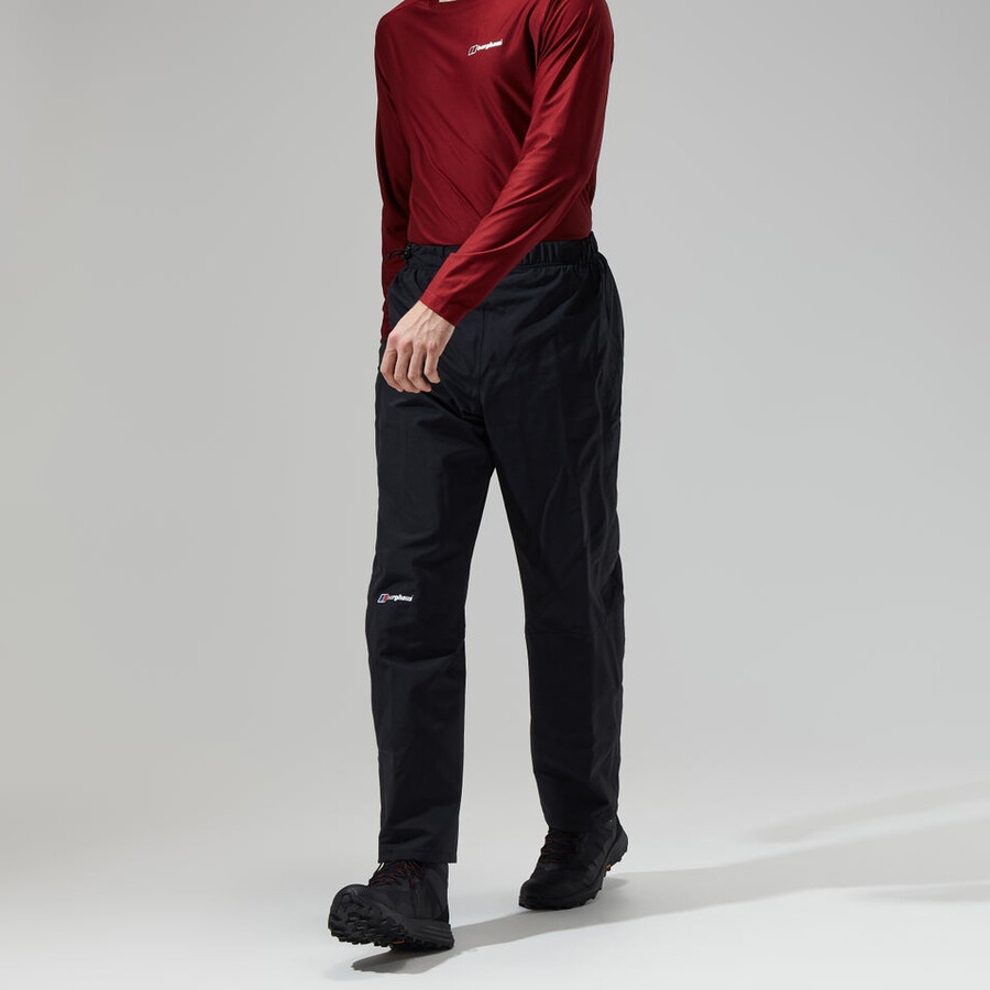los hombres del escalador de gore-tex pantalones - negro berghaus