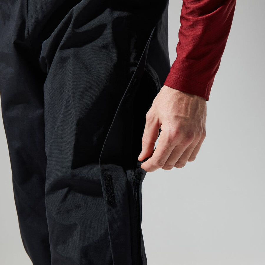 los hombres del escalador de gore-tex pantalones - negro berghaus