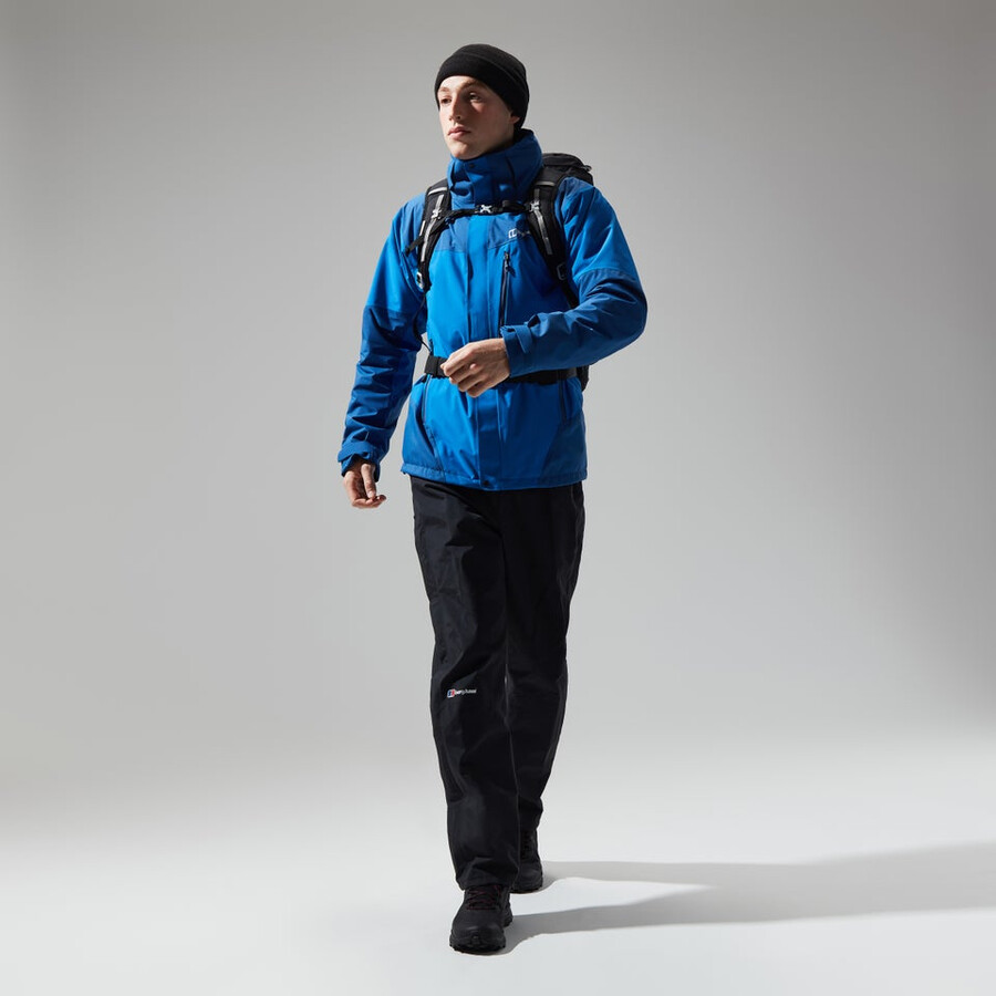 los hombres del escalador de gore-tex pantalones - negro berghaus