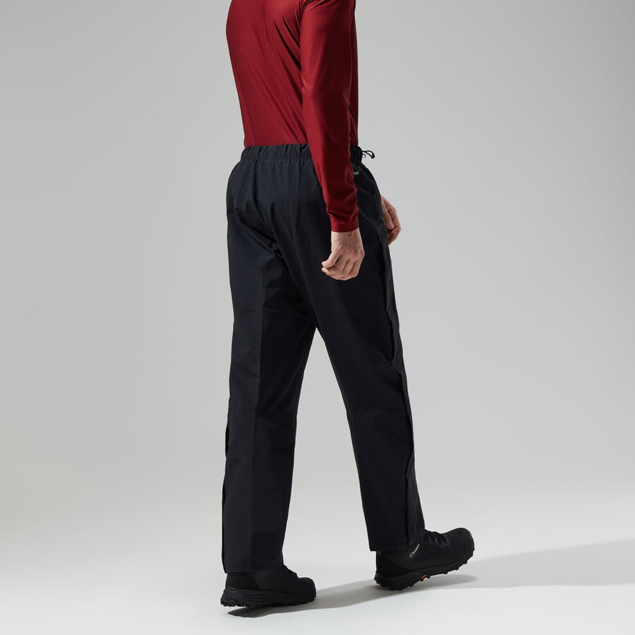 los hombres del escalador de gore-tex pantalones - negro berghaus