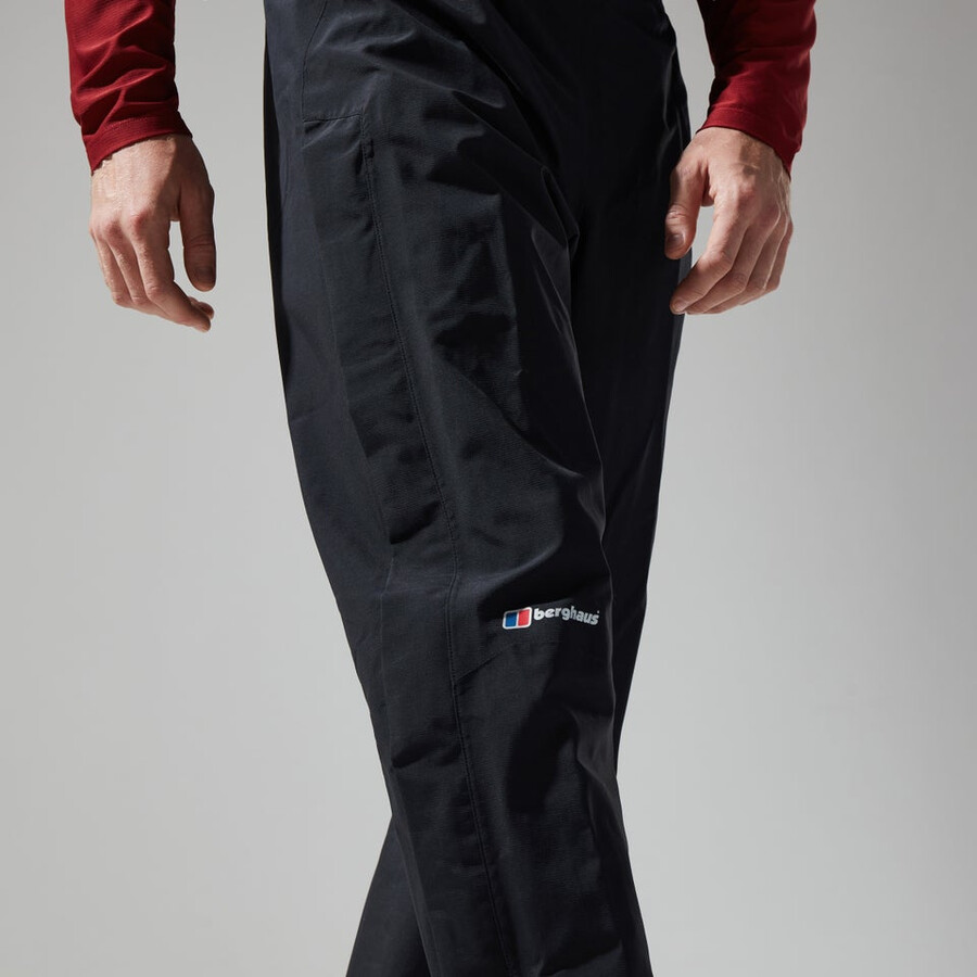 los hombres del escalador de gore-tex pantalones - negro berghaus