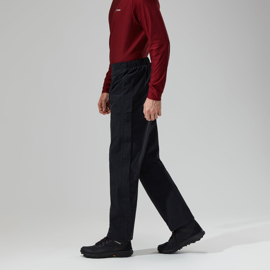 los hombres del escalador de gore-tex pantalones - negro berghaus