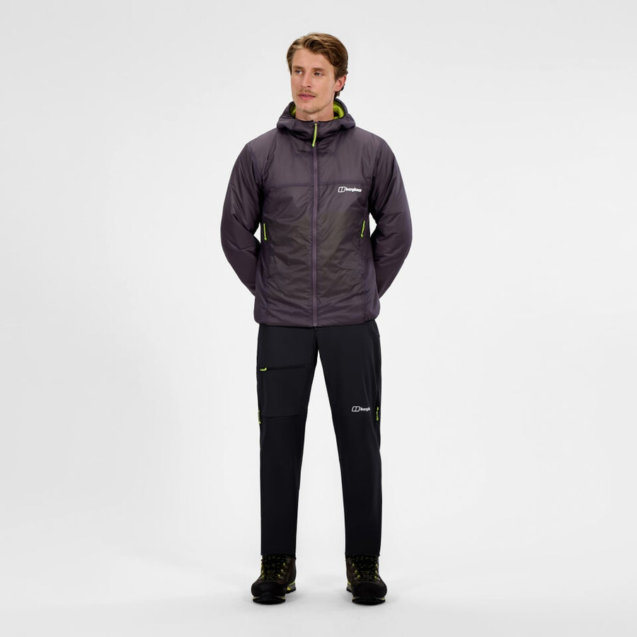 los hombres del mtn guía alpino pantalón negro berghaus