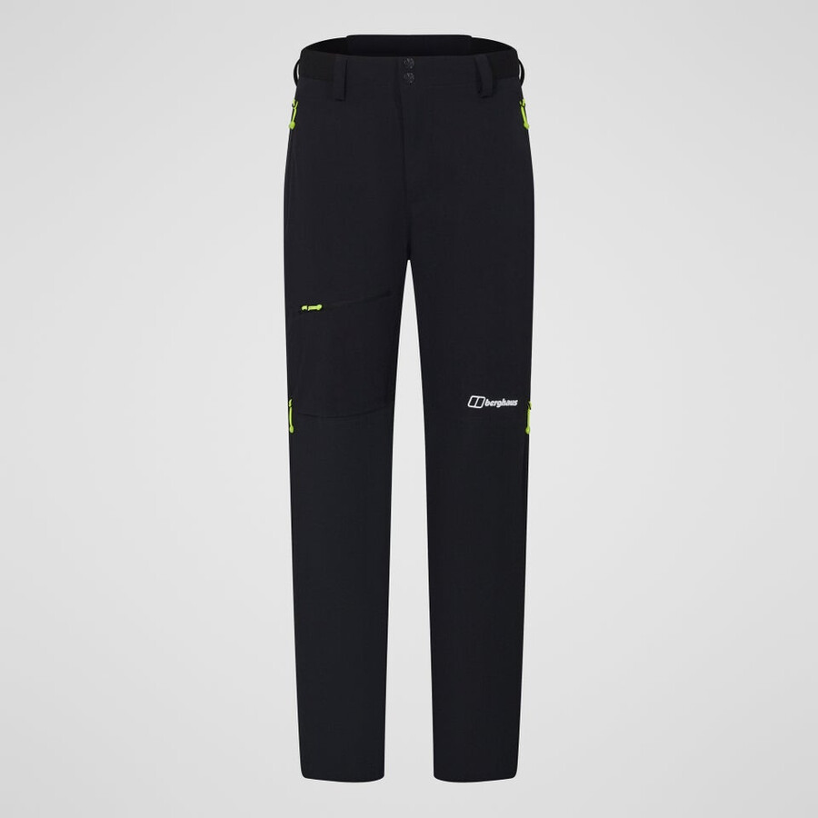 los hombres del mtn guía alpino pantalón negro berghaus