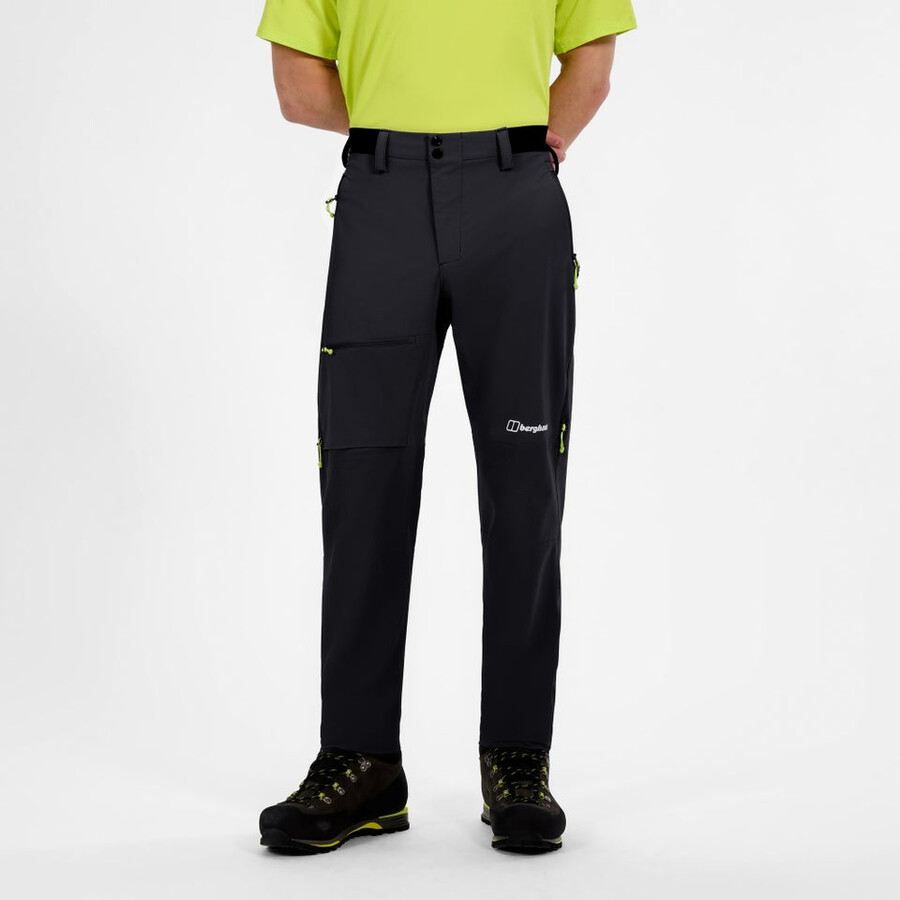 los hombres del mtn guía alpino pantalón negro berghaus