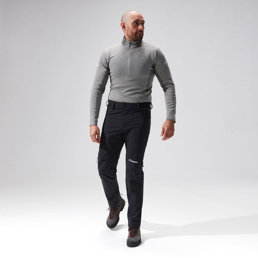 los hombres del mtn guía alpino pantalón negro berghaus