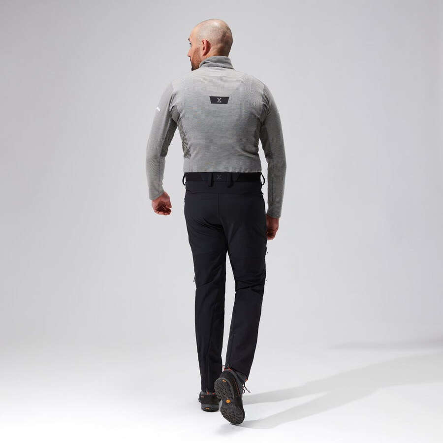 los hombres del mtn guía alpino pantalón negro berghaus