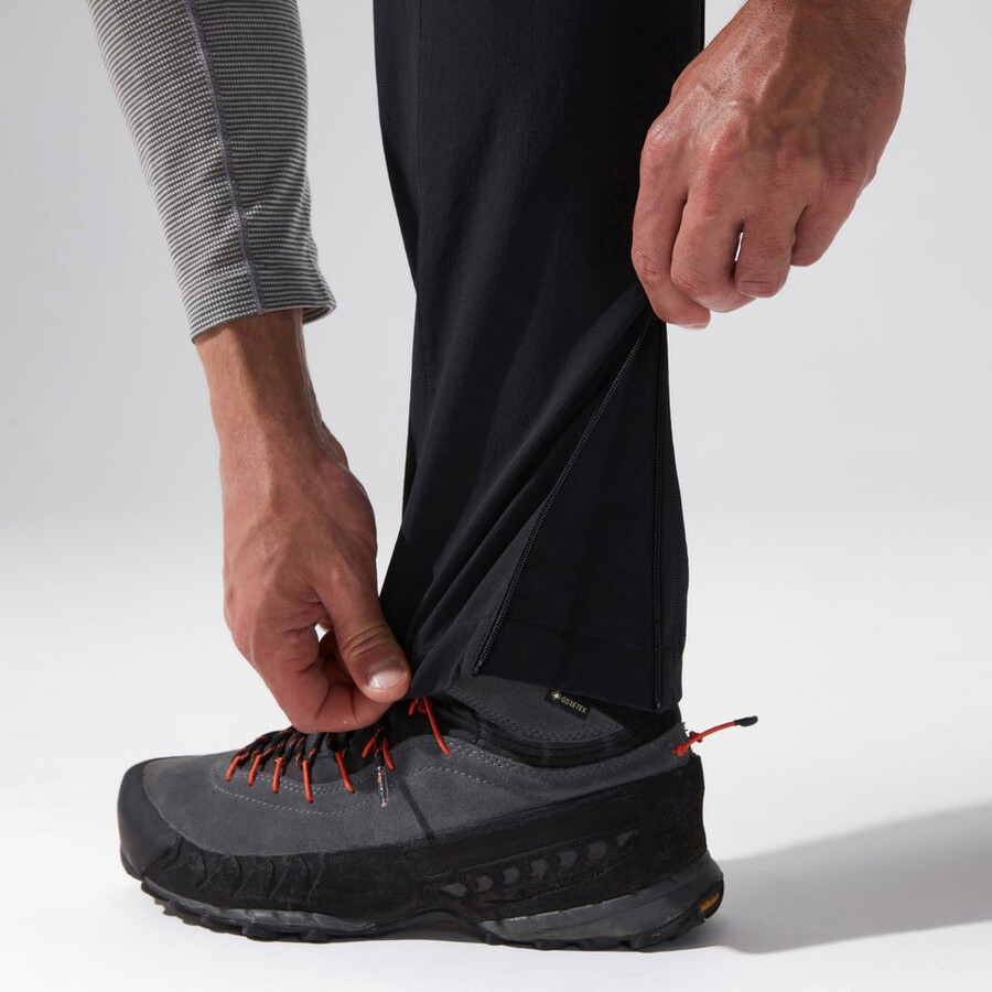 los hombres del mtn guía alpino pantalón negro berghaus