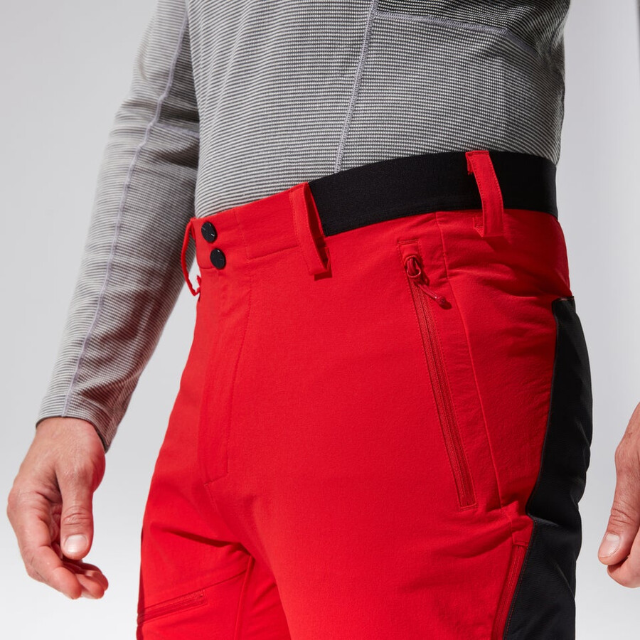 los hombres del mtn guía alpino pantalón rojonegro berghaus