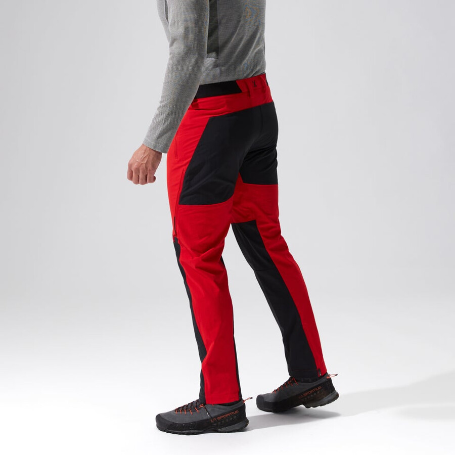 los hombres del mtn guía alpino pantalón rojonegro berghaus