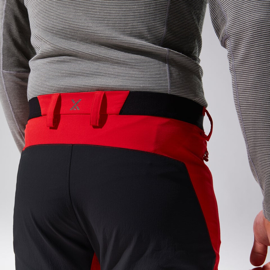 los hombres del mtn guía alpino pantalón rojonegro berghaus