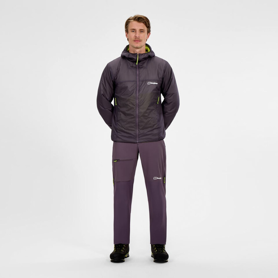 los hombres del mtn guía alpino pantalón - púrpura berghaus