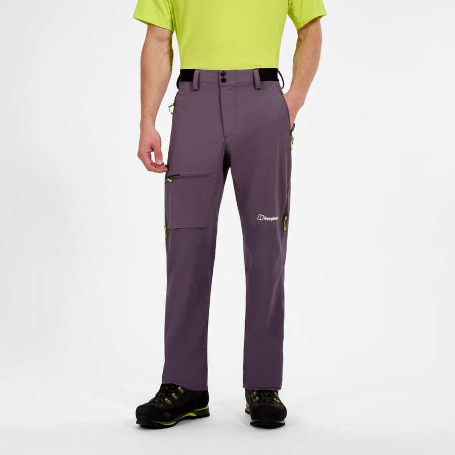 los hombres del mtn guía alpino pantalón - púrpura berghaus