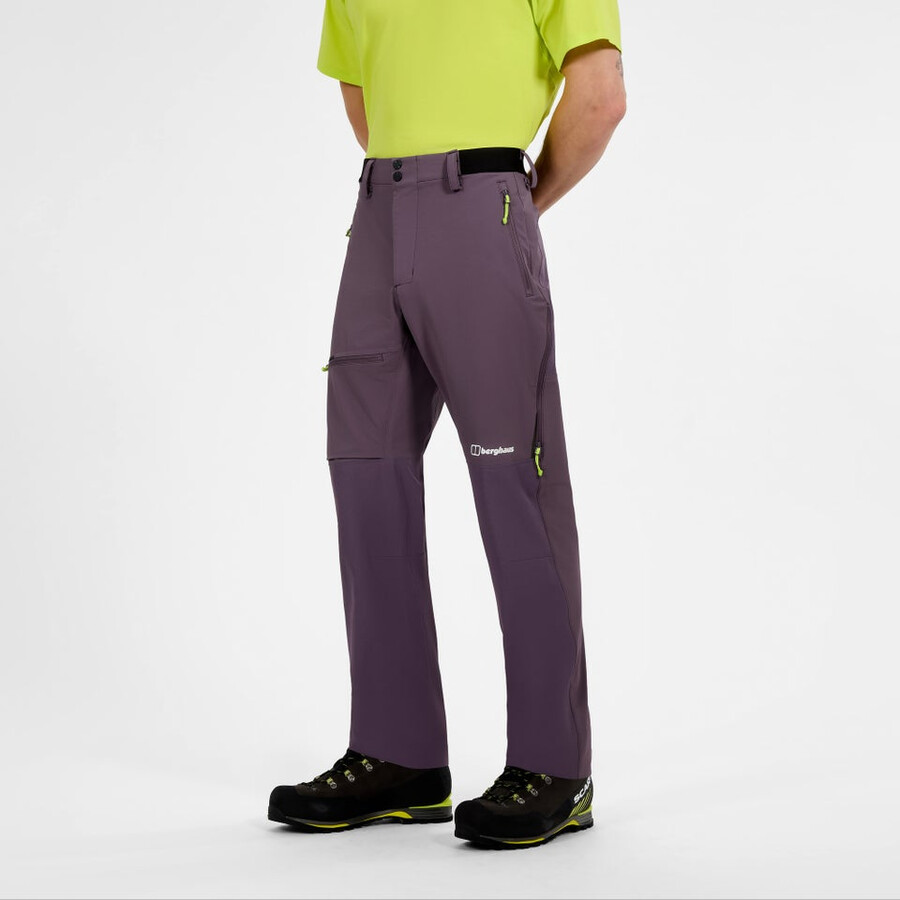 los hombres del mtn guía alpino pantalón - púrpura berghaus