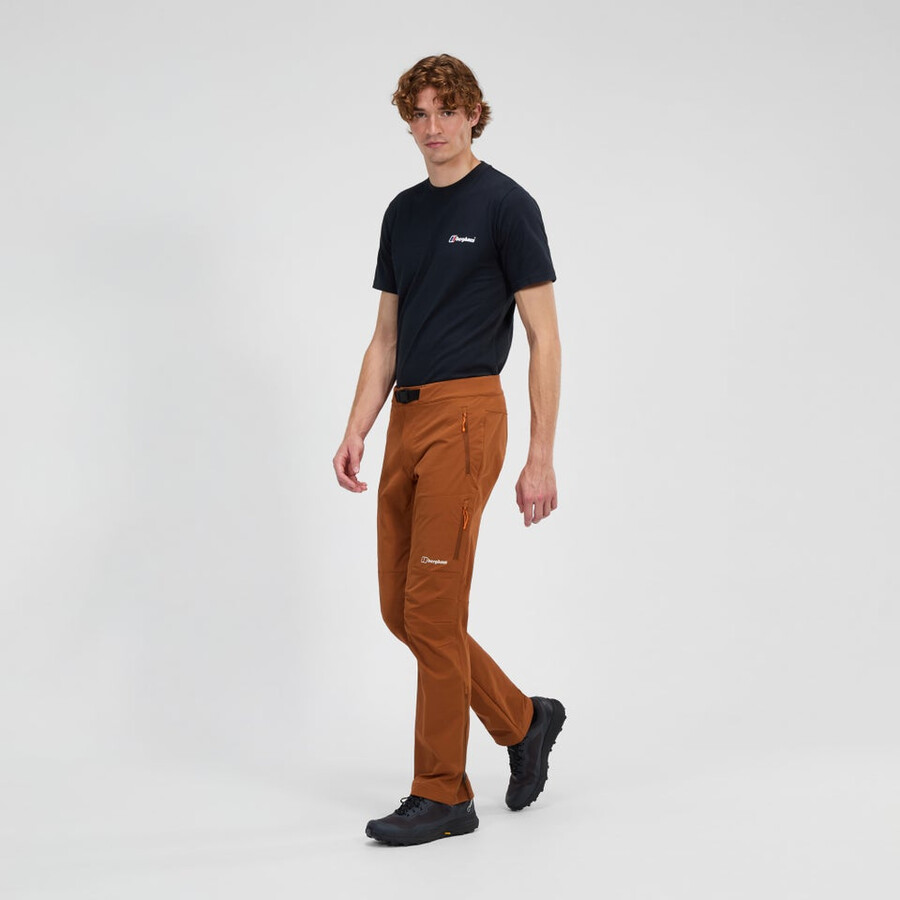 los hombres del sendero-explorer pantalón marrón berghaus