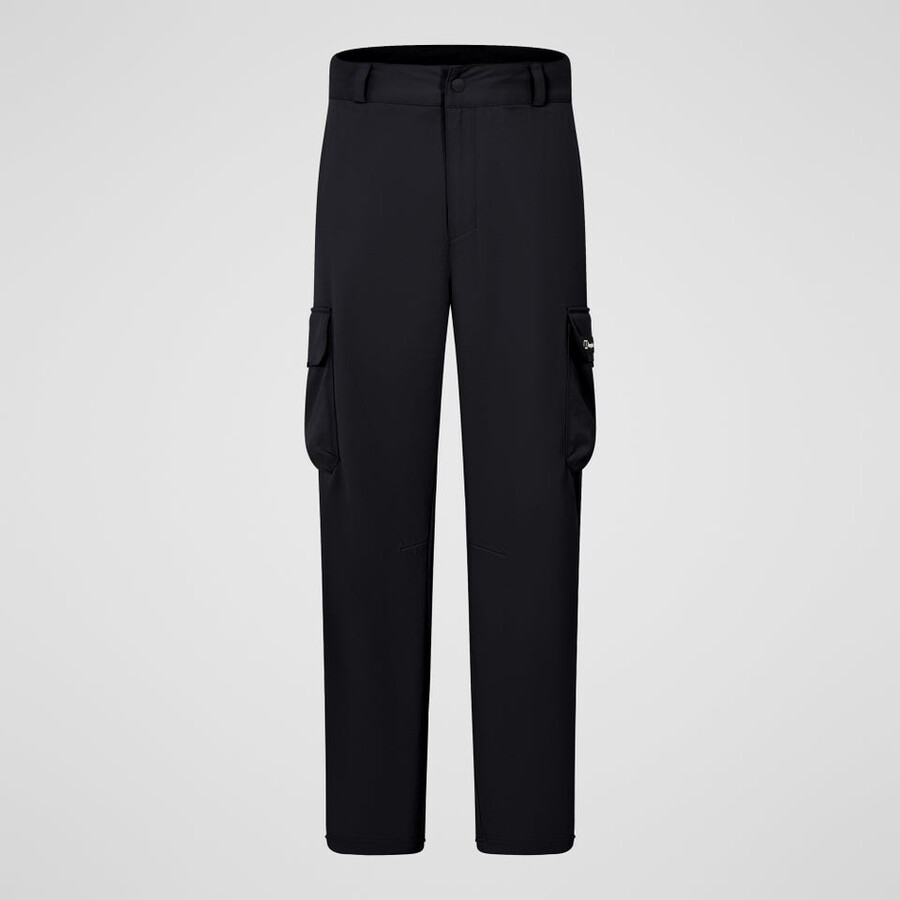 los hombres cotidianas de la carga pantalón negro berghaus