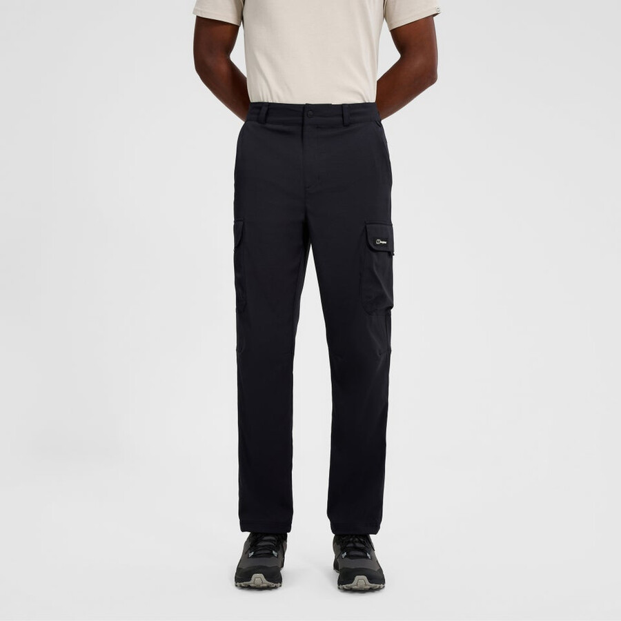 los hombres cotidianas de la carga pantalón negro berghaus