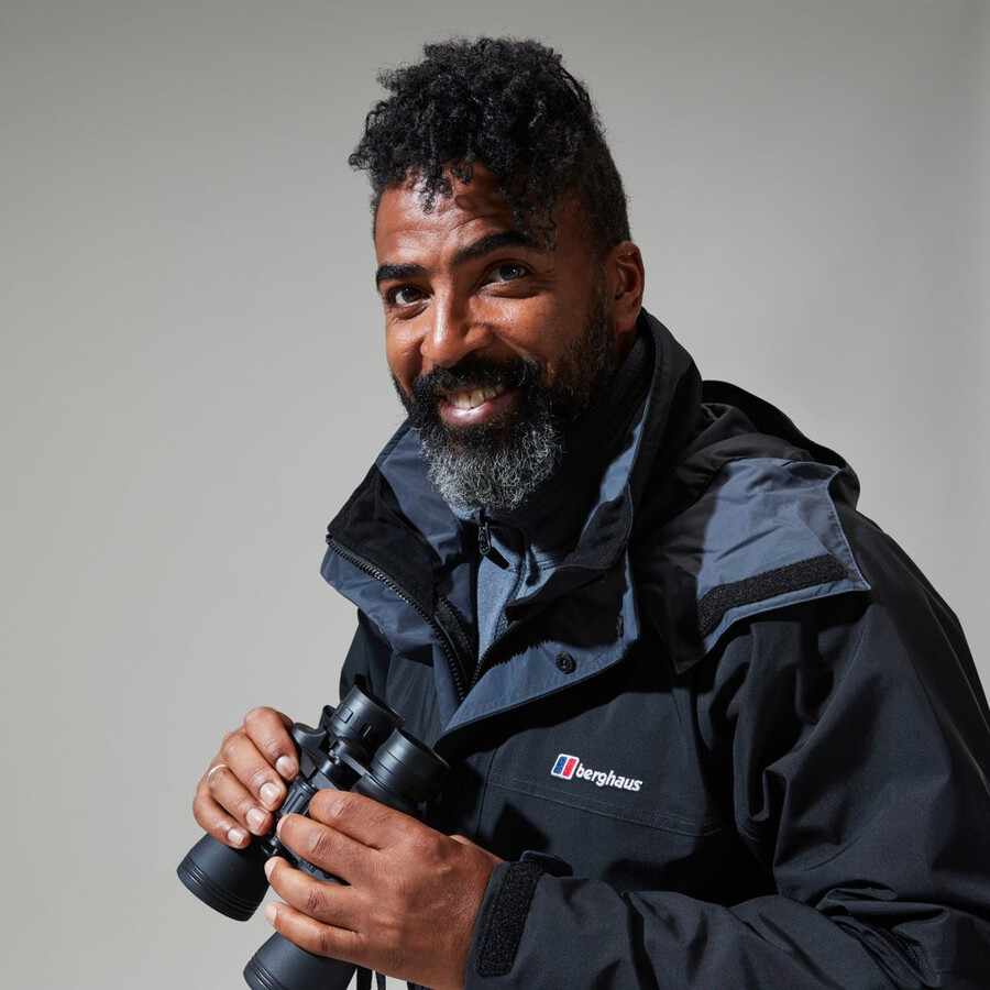 los hombres de la cornisa de gore-tex interactivo de la chaqueta - negro berghaus