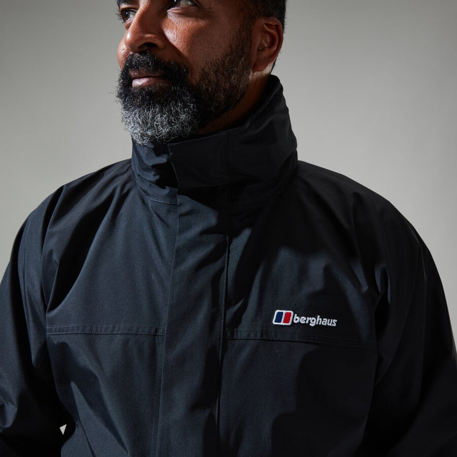 los hombres de la cornisa de gore-tex interactivo de la chaqueta - negro berghaus
