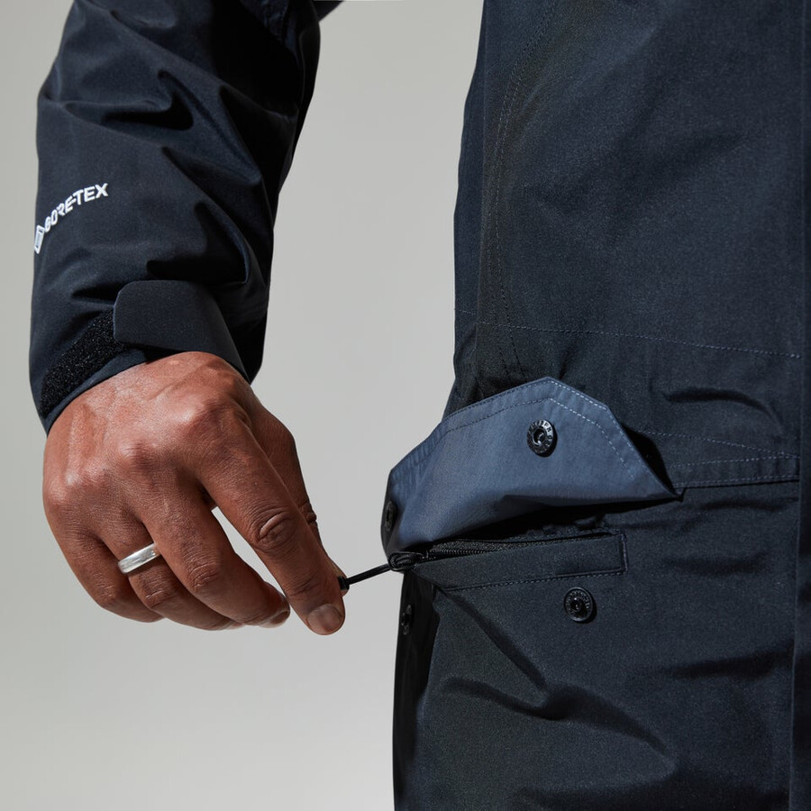 los hombres de la cornisa de gore-tex interactivo de la chaqueta - negro berghaus
