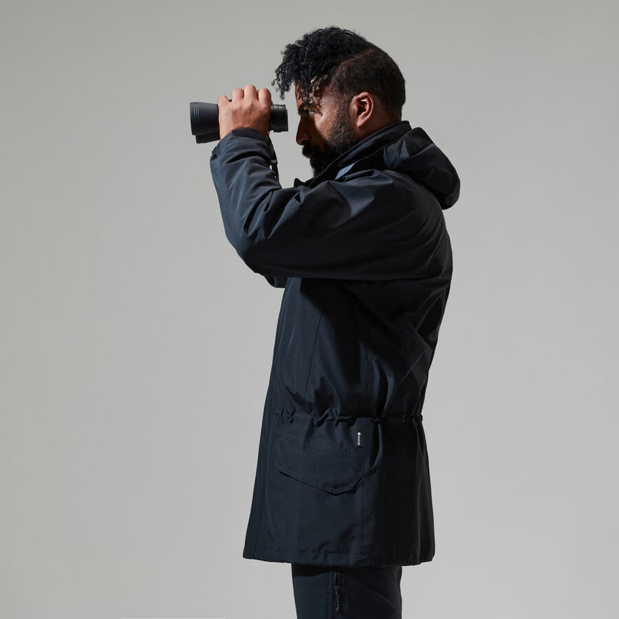 los hombres de la cornisa de gore-tex interactivo de la chaqueta - negro berghaus