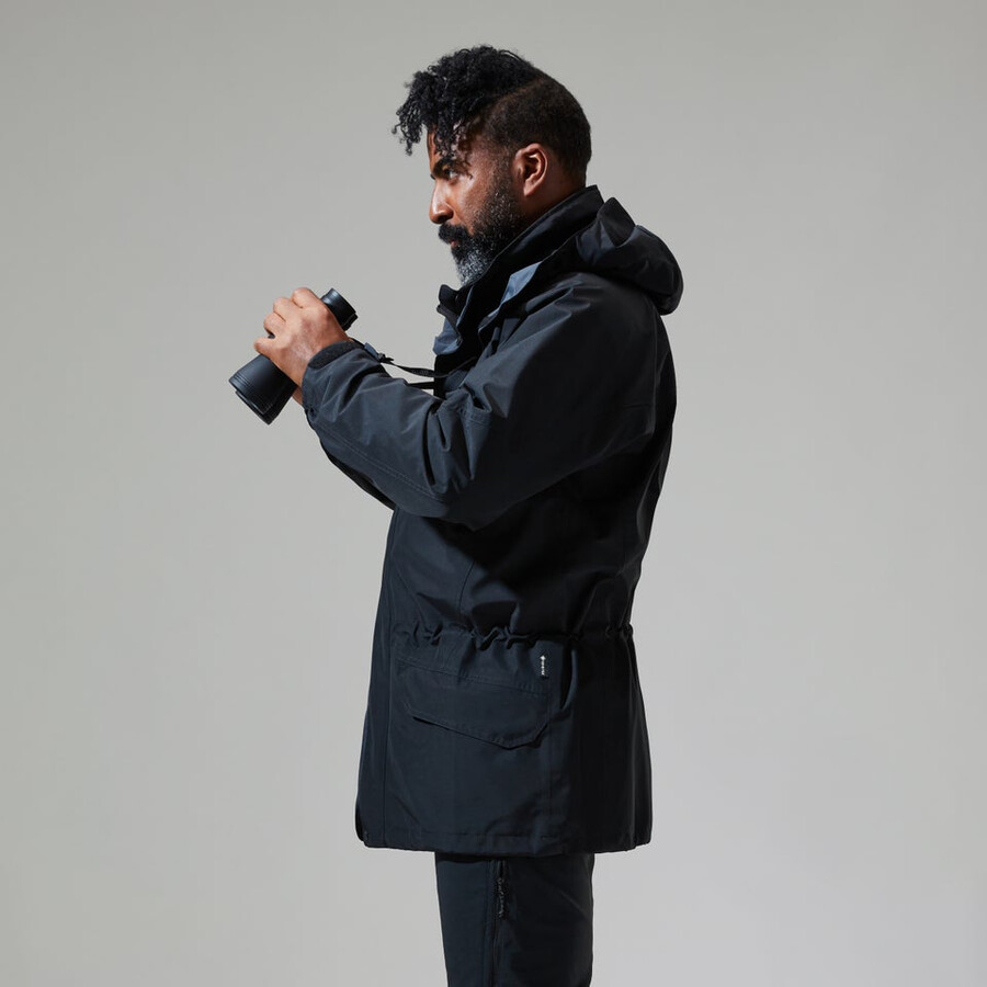 los hombres de la cornisa de gore-tex interactivo de la chaqueta - negro berghaus