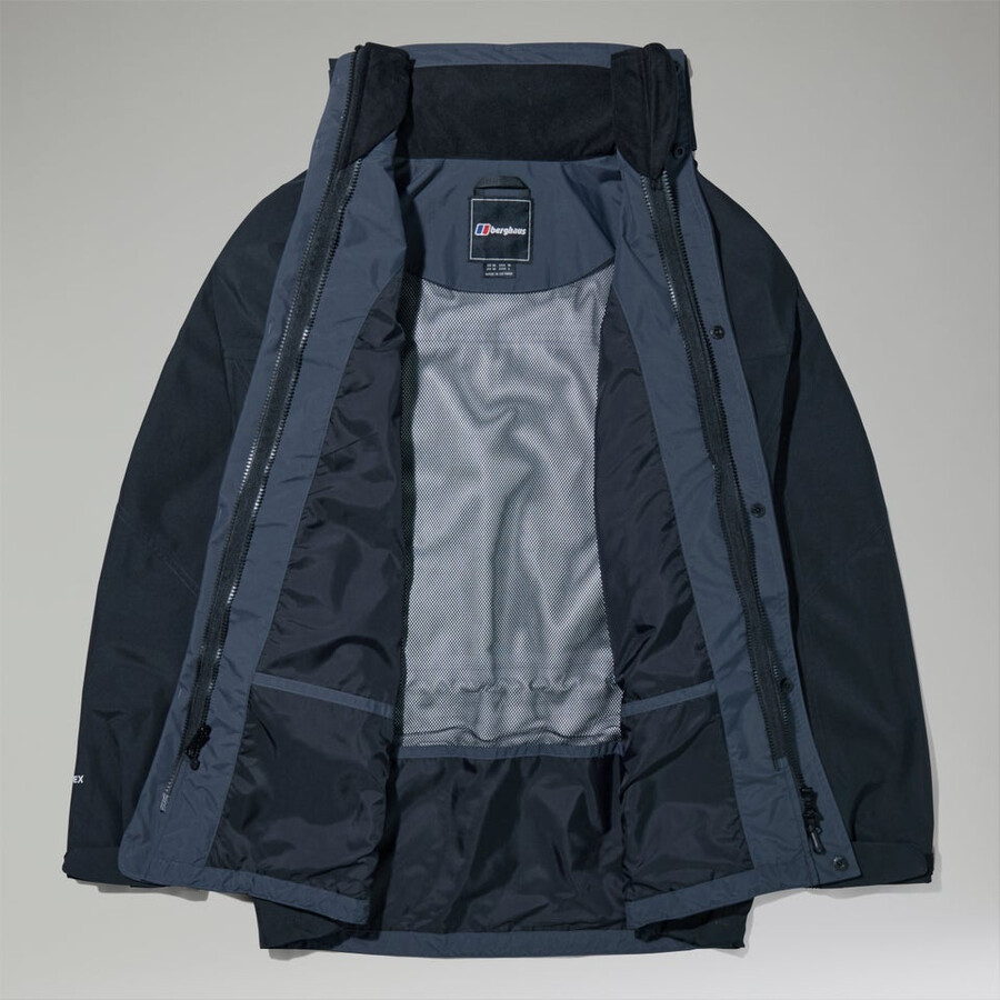 los hombres de la cornisa de gore-tex interactivo de la chaqueta - negro berghaus