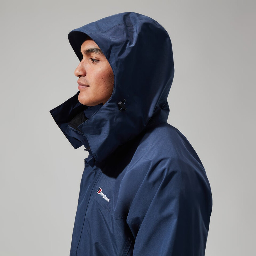los hombres de la cornisa de gore-tex interactivo de la chaqueta - azul oscuro berghaus