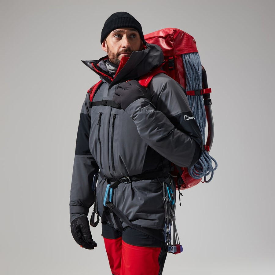 los hombres del mtn guía de gore-tex pro chaqueta grisnegro berghaus