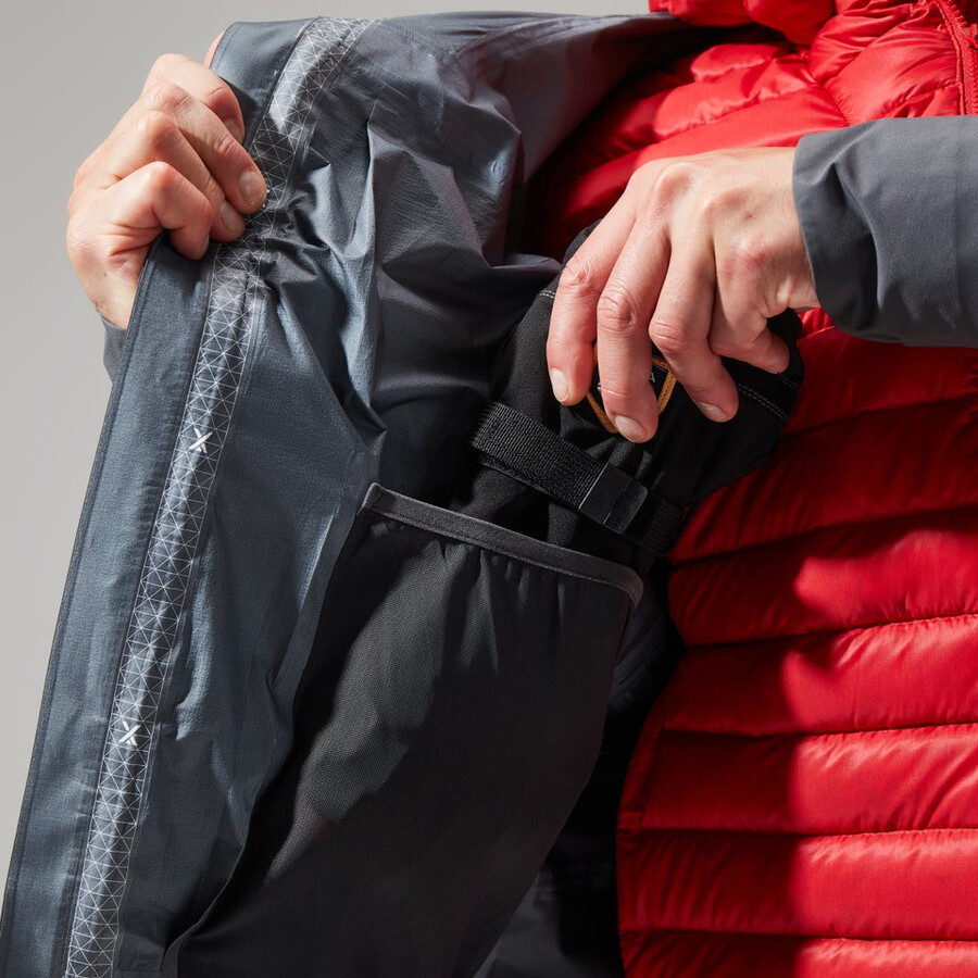 los hombres del mtn guía de gore-tex pro chaqueta grisnegro berghaus