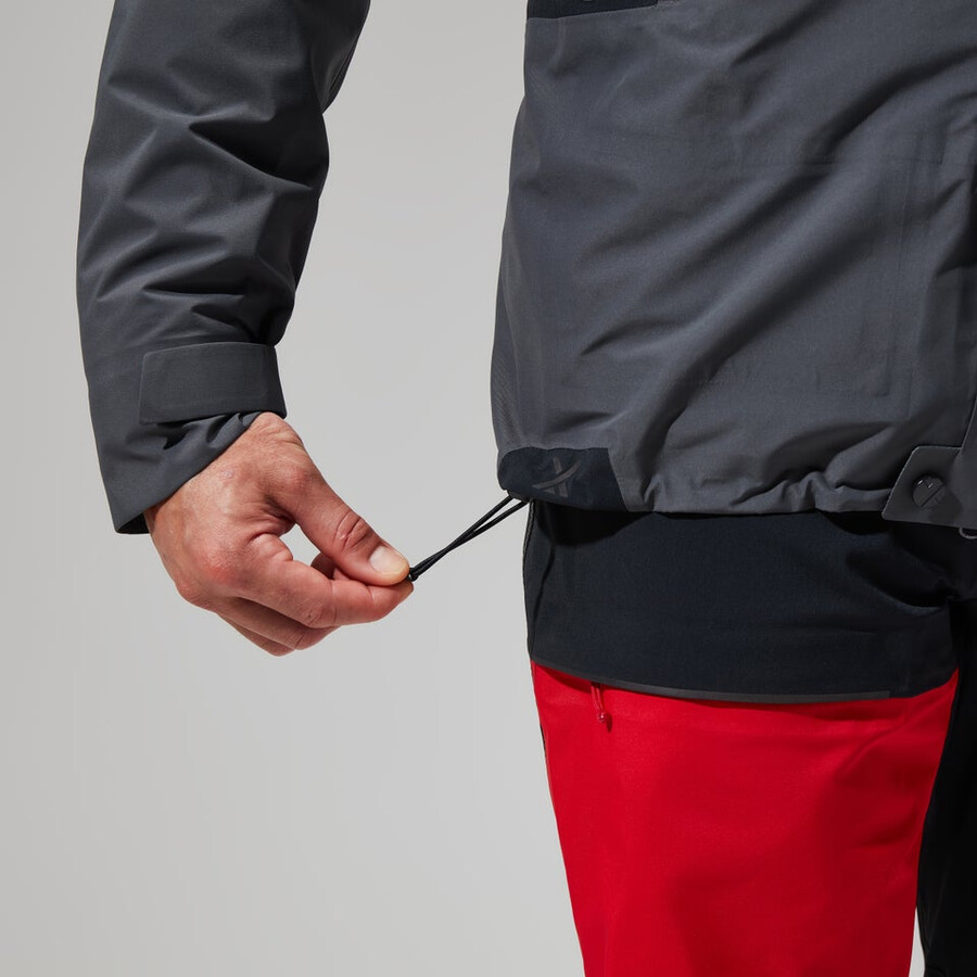 los hombres del mtn guía de gore-tex pro chaqueta grisnegro berghaus