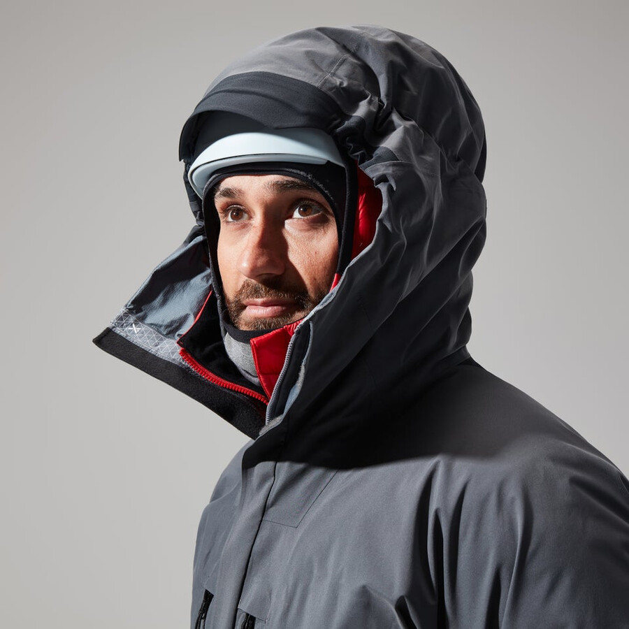los hombres del mtn guía de gore-tex pro chaqueta grisnegro berghaus