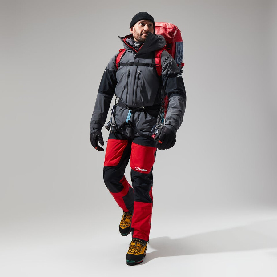 los hombres del mtn guía de gore-tex pro chaqueta grisnegro berghaus